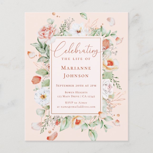 Comemoração Floral da Vida (Frente)