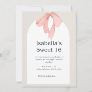 "Comemore com estilo – Convite de Sweet 16 Elegant