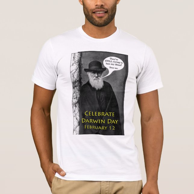 Comemore Darwin dia a camisa do 12 de fevereiro (Frente)