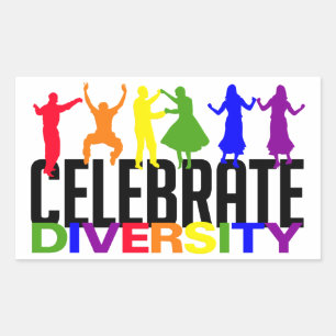 Comemore etiquetas da diversidade
