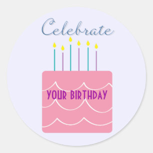 Comemore etiquetas do aniversário