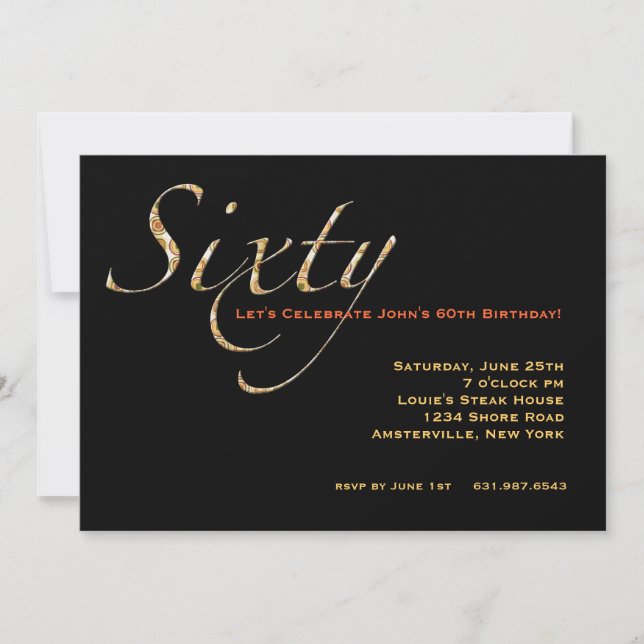 Comemore o convite 60 (Frente)