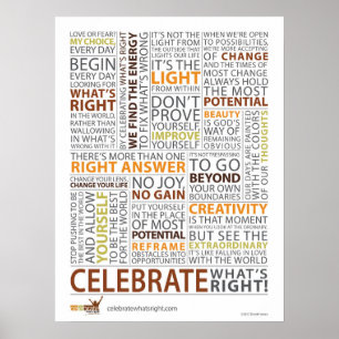 Comemore o que é o poster direito 18" x24 "