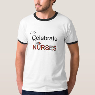 Comemore t-shirt e presentes das enfermeiras