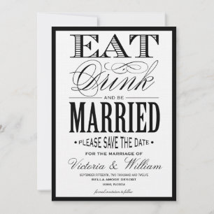 COMER, BEBER   ANÚNCIO DE SALVAMENTO DA DATA