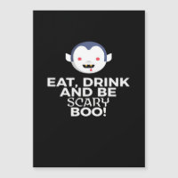 Comer Beber Boo Assustador Design Criativo Casu