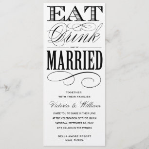 COMER, BEBER  CONVITE DE CASAMENTO 1