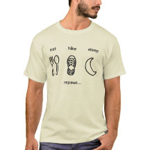 Comer Caminhar Dormir Repetir camiseta simples mod