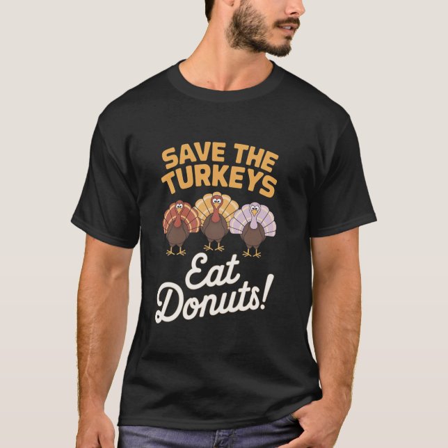 Comer Camisetas engraçadas Rosquinha (Frente)