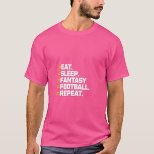 Comer Dormir Camisa de Futebol Fantasia Futebol Fa