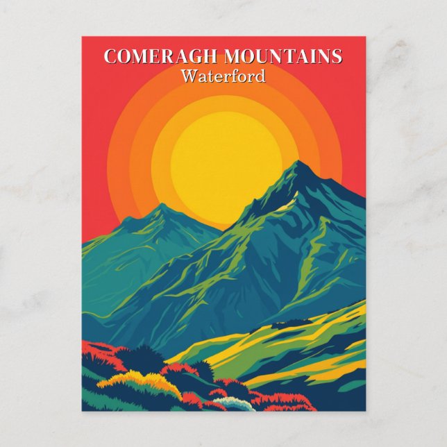 Comeragh Mountain Ireland - Cartão postal de Viage (Frente)