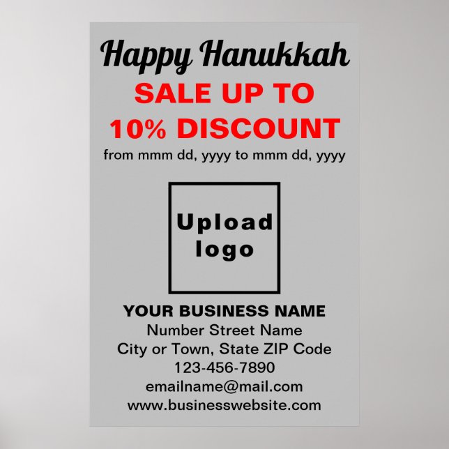 Comercialização de Hanukkah na Poster da Cinza (Frente)
