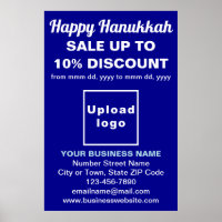 Comercialização de Hanukkah no Blue Poster