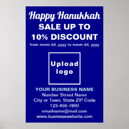 Comercialização de Hanukkah no Blue Poster