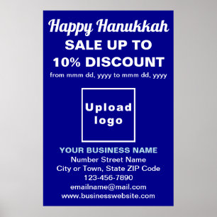 Comercialização de Hanukkah no Blue Poster