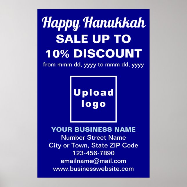 Comercialização de Hanukkah no Blue Poster (Frente)