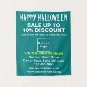 Comércio Halloween Venda Teal Green Tapeçaria