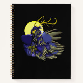 Comet Dark Fantasy Reindeer Spiral Notebook