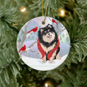 COMFORT & JOY com ornamento de Lapphun finlandês