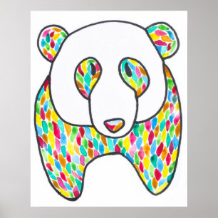 Comfort Panda Poster Por Megaflora