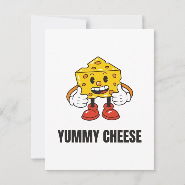 Comida de queijo Kawaii Face (Frente)