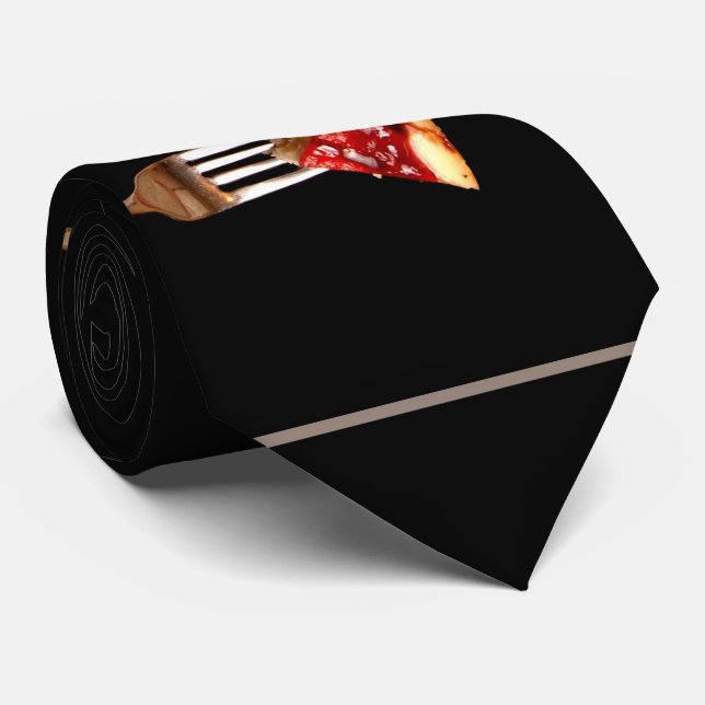 Comida Deliciosa em Garfos Gravata Black Tie (Rolled)