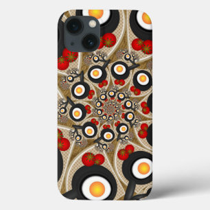 Comida Engraçada De Arte Fractal, Tomates, Ovos