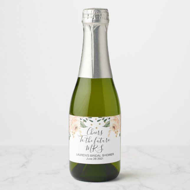 Comida Floral e Conjunto de Etiquetas de Bebida (Frente)