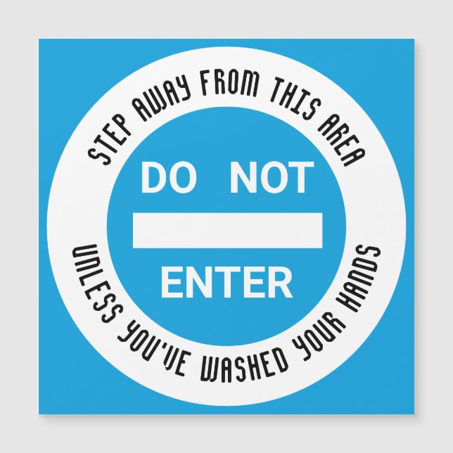 Comida Higiene SEM ENTRADA Lave Mãos Magnética (Frente)