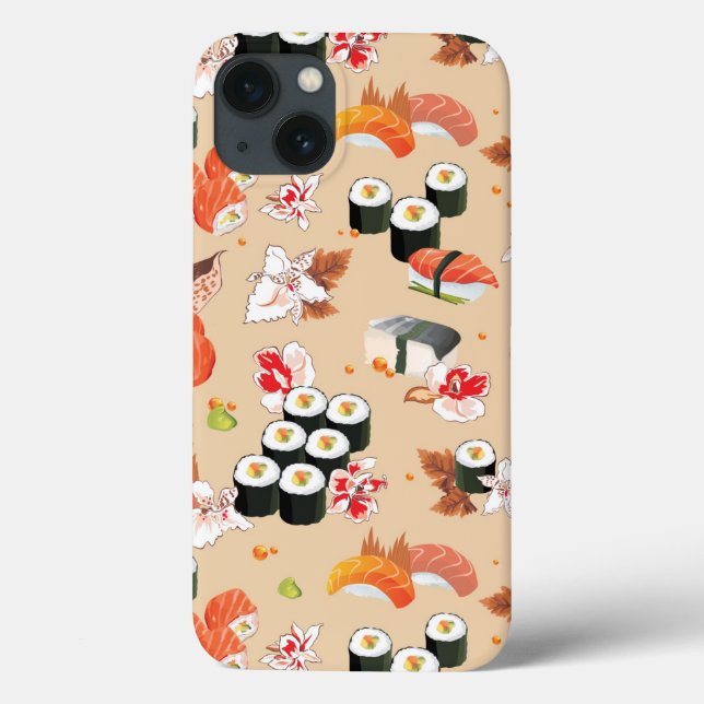 Comida japonesa: Teste padrão 3 do sushi (Verso)
