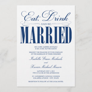 Comida Real, Bebida E Casada   Convite Para Casame