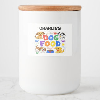 Comida Rótulo Colorido e Personalizável para Armazenament