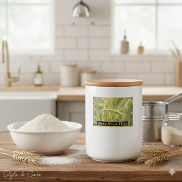 Comida Rótulo da farinha de trigo integral para armazenag