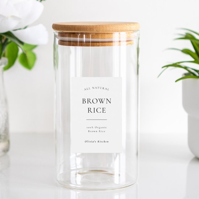 Comida Rótulo de Alimentos para Despensa Moderna (Criador carregado)