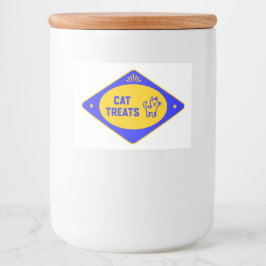 Comida Rótulo de Armazenamento de Petiscos para Gatos
