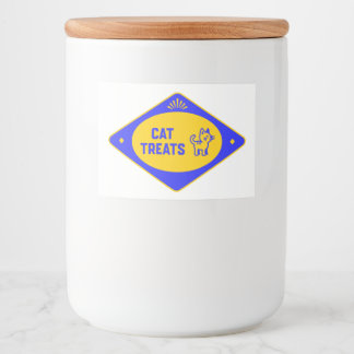 Comida Rótulo de Armazenamento de Petiscos para Gatos