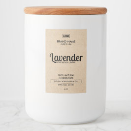 Comida Rótulo De Produto Branco E Preto Para Velas Natura