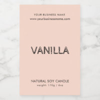 Rótulo de produto para canelas de tipografia cor-d