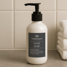 Comida Rótulo de Sabonete Líquido Monogramado para Alugue