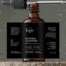 Rótulo Impermeável para Frasco com Conta-Gotas de