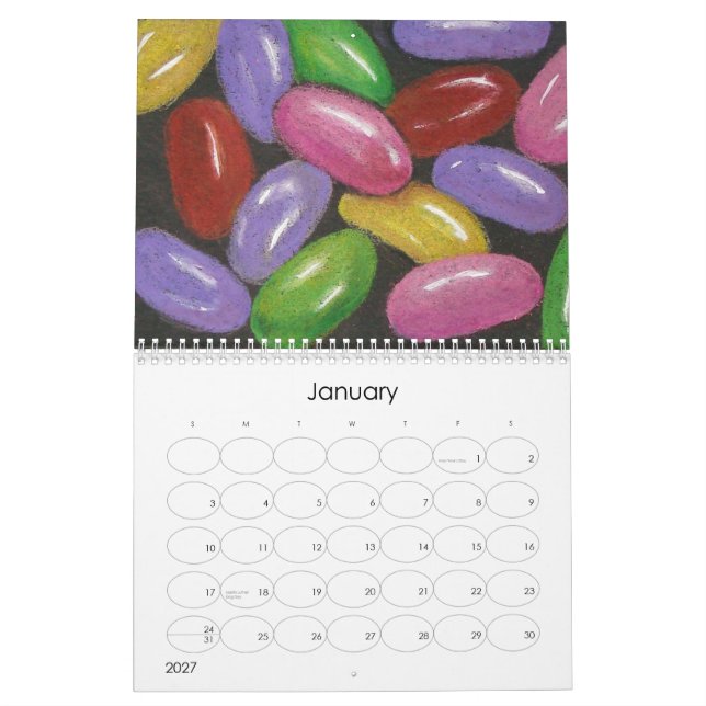 COMIDA: TRABALHOS DE ARTE: CALENDÁRIO 2011 (Jan 2027)