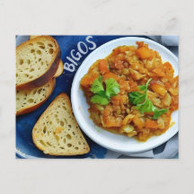 Comida tradicional polonesa, Cartão postal para a