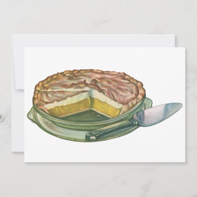 Comida Vintage, Lemon Meringue Pie Dessert (Frente)