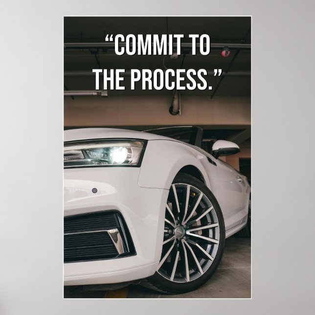 Commit to the Process Quote Poster (Frente)