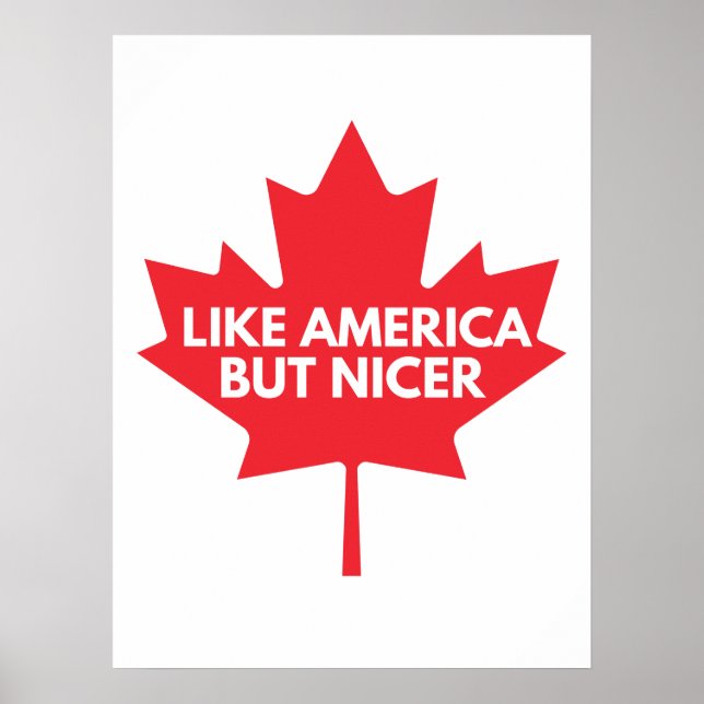 Como a América, mas Poster mais agradável (Frente)