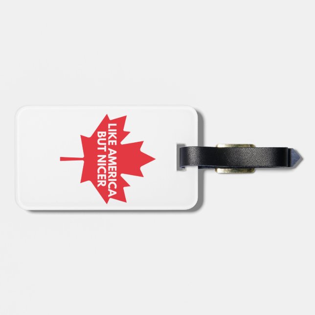 Como a América, mas uma etiqueta de bagagem mais a (Traseira Horizontal)