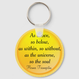 COMO ACIMA, ASSIM ABAIXO do chaveiro