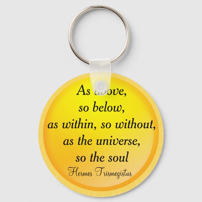 COMO ACIMA, ENTÃO ABAIXO DE chaveiro (Frente)