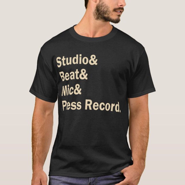 Como bater o t-shirt (escuro) (Frente)