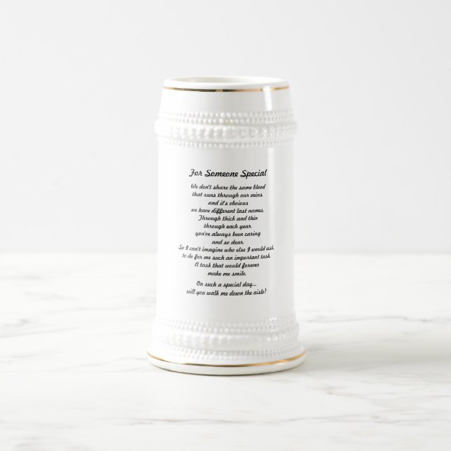 "Como caneca de cerveja de um pai" (Centro)